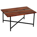 36" Acacia Wood and Acrylic Coffee Table L863912