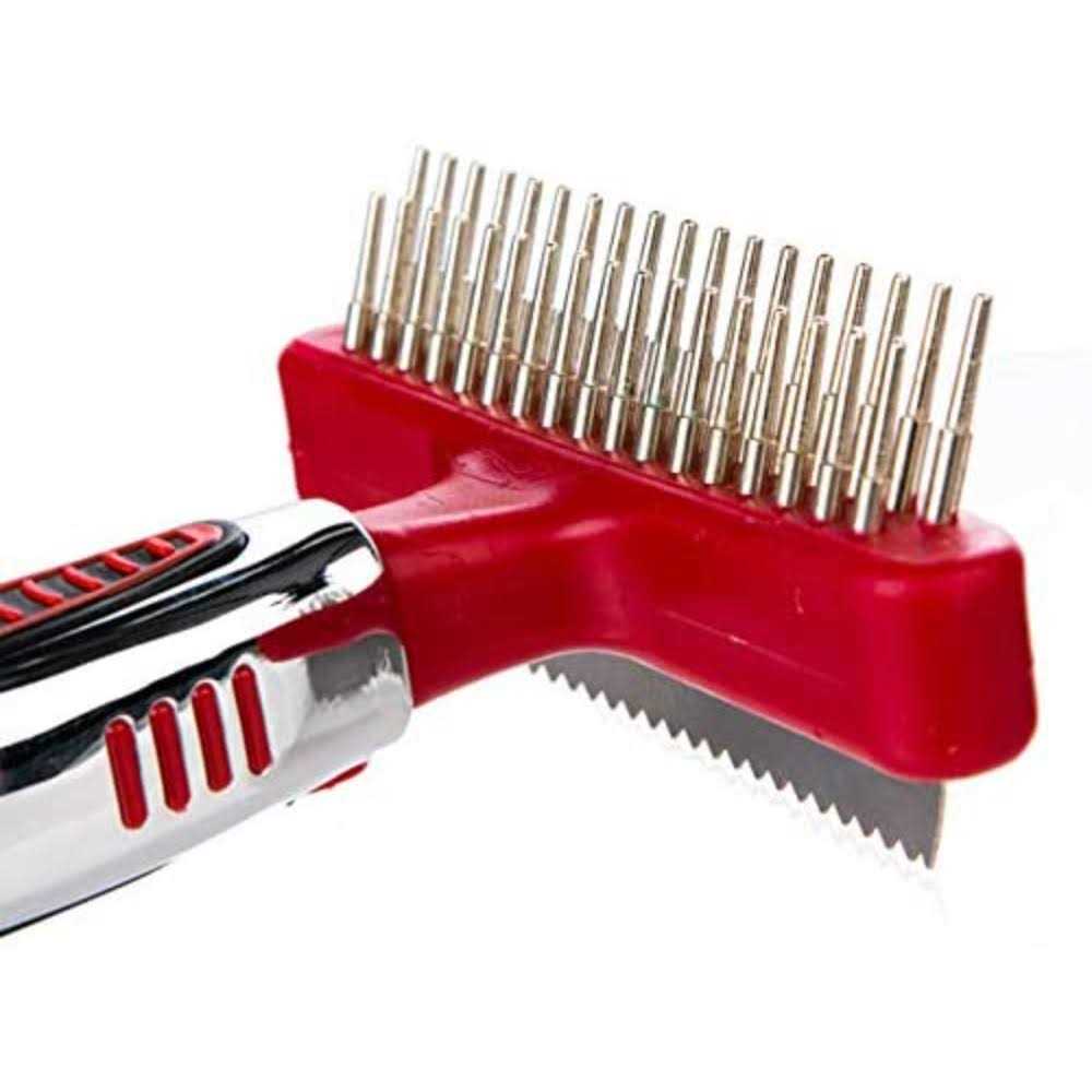 Double Sided Shedding Rake and Blade Dog Tool Z6699