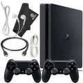 PlayStation 4 Slim 500GB Console Bundle with 2 Dualshock 4 Wireless Controllers V63917