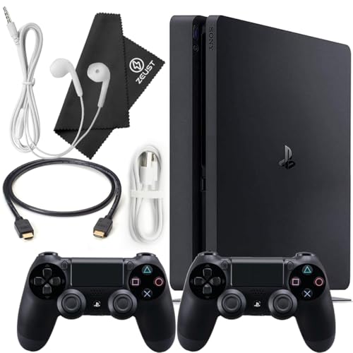PlayStation 4 Slim 500GB Console Bundle with 2 Dualshock 4 Wireless Controllers V63917
