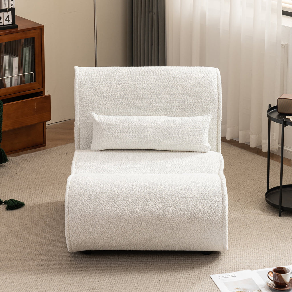 Soft Pellet Velvet Recliner with Waist Pack Padding K819