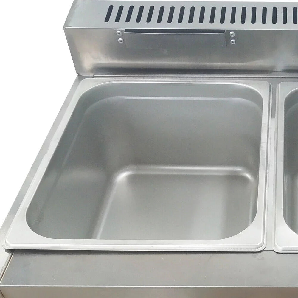 18L Propane NG Gas Fryer 3 Pan Temperature Control W21642
