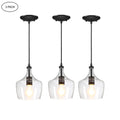 3-Pack Bronze Pendant Lighting with Glass Shade Z9623