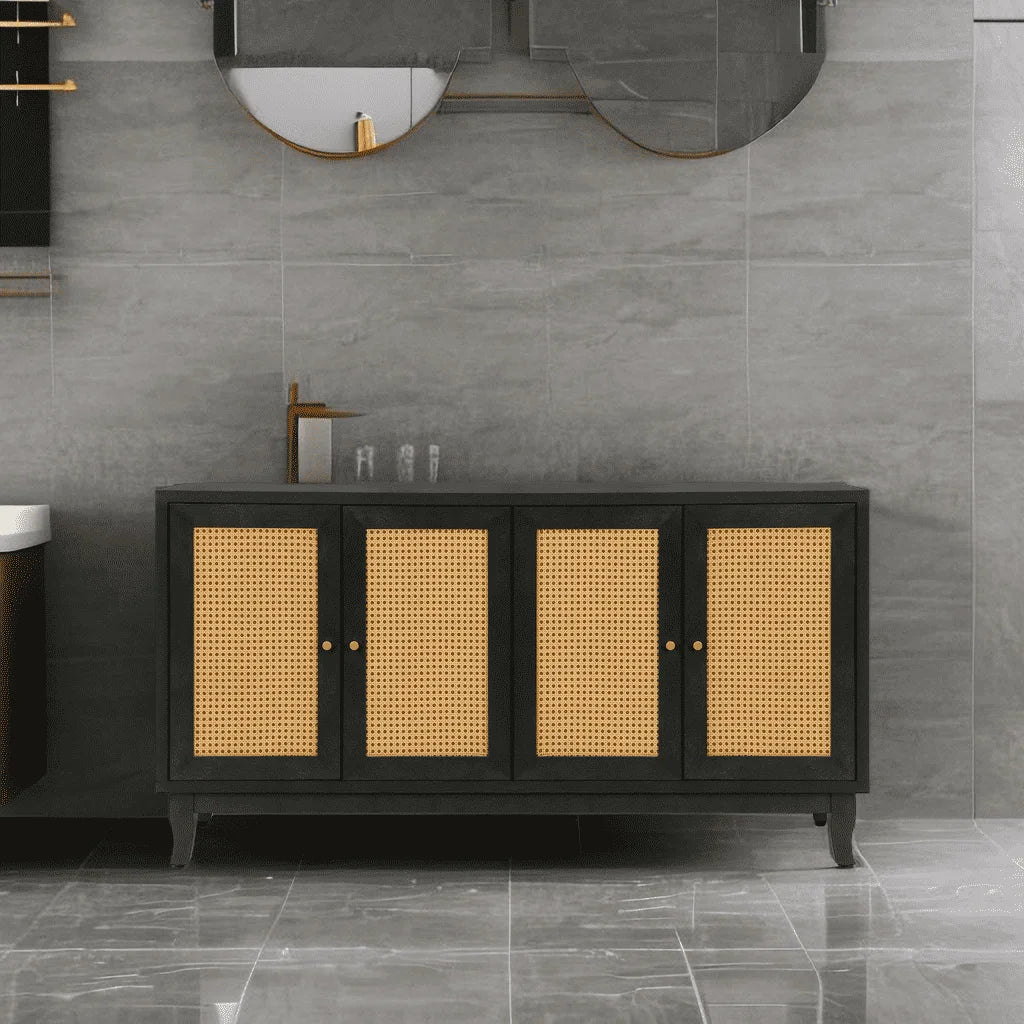 Rattan Sideboard Storage Cabinet M295097
