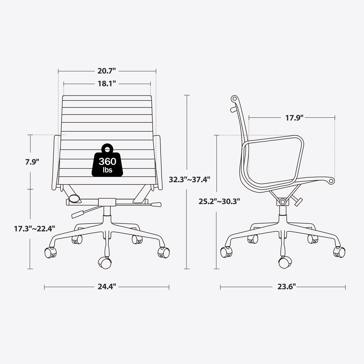 White Ergonomic Leather Office Chair L15226