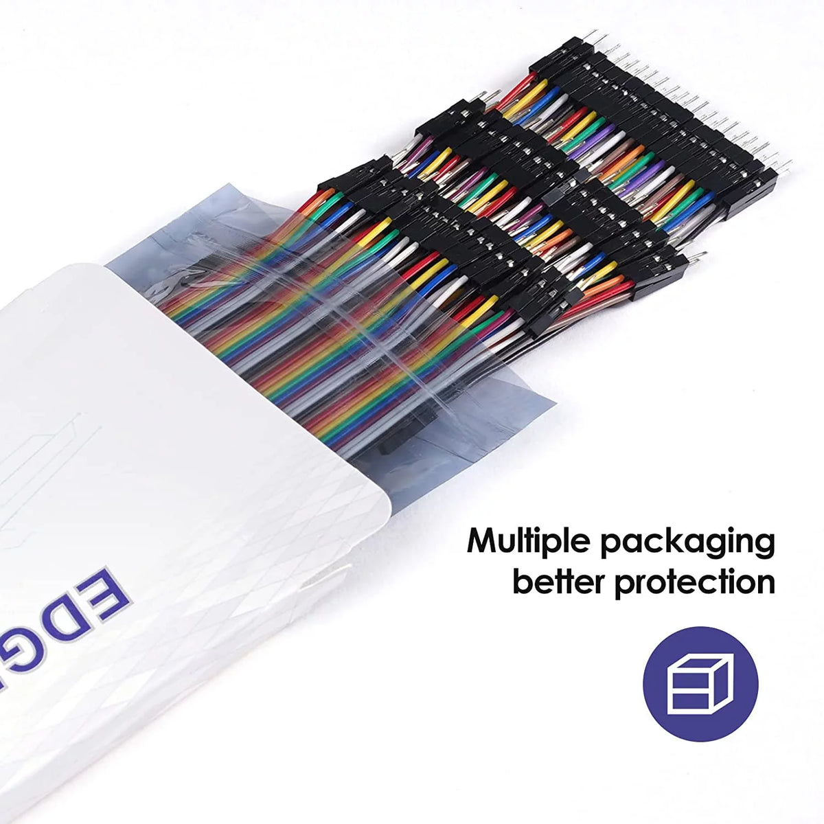20cm Breadboard Jumper Wires Male to Male Multicolored X13969
