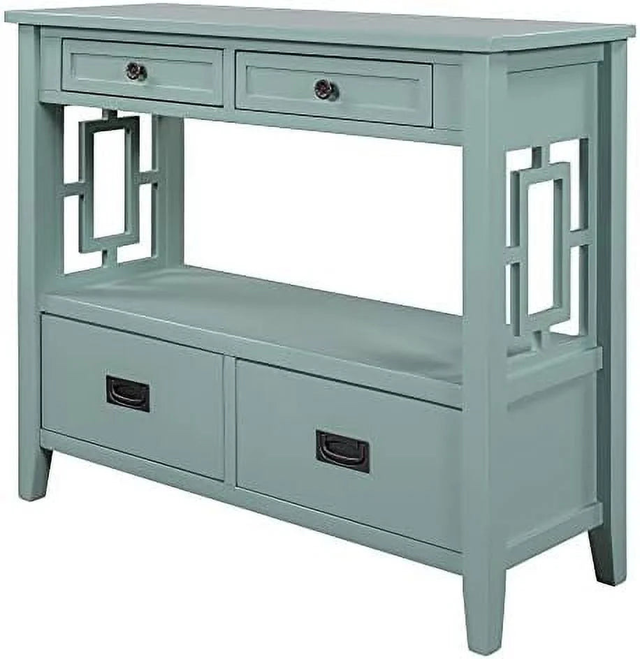 Farmhouse Wood Buffet Sideboard Console Table with 2-Door Cabinet G8187