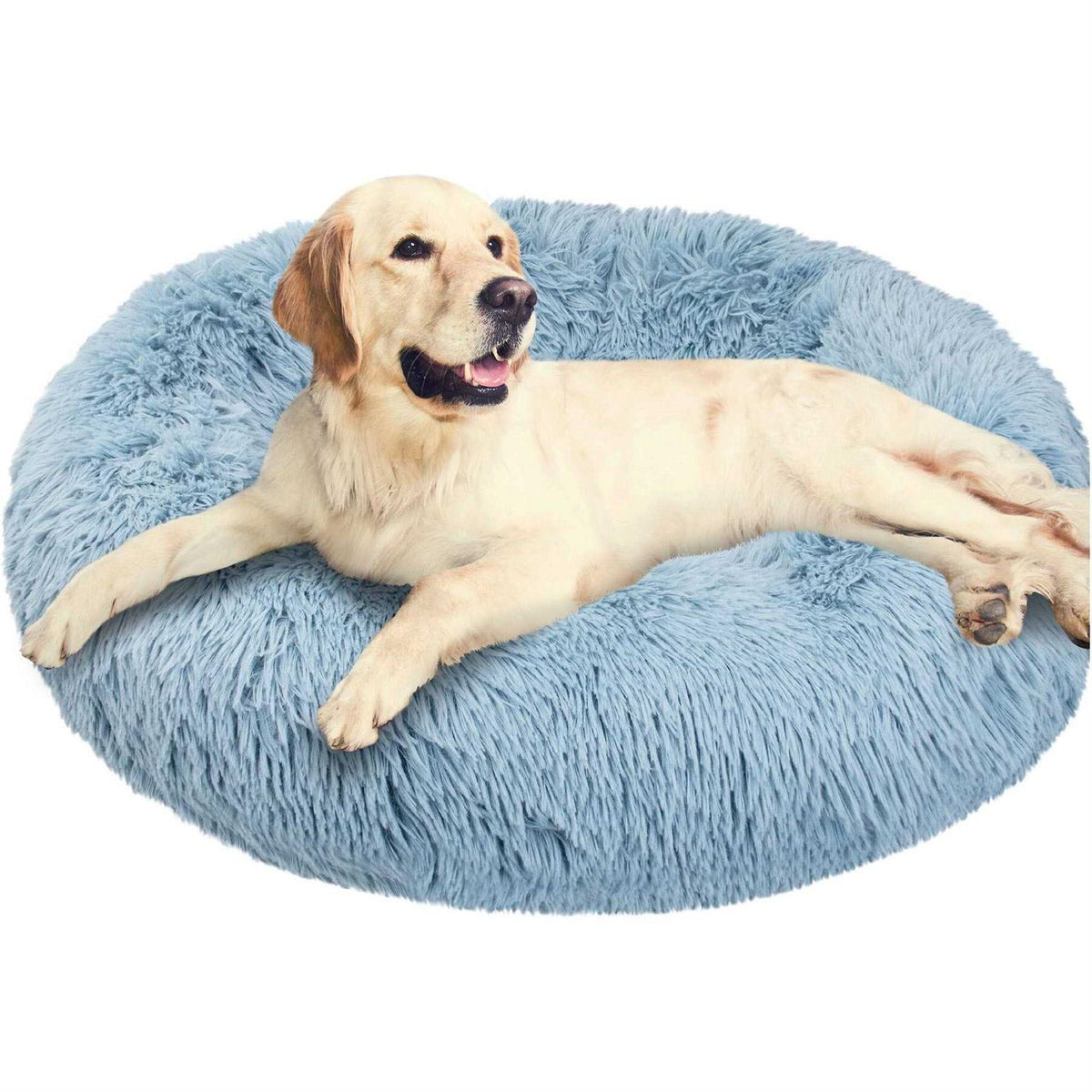 Round Washable Calming Dog Bed F841660