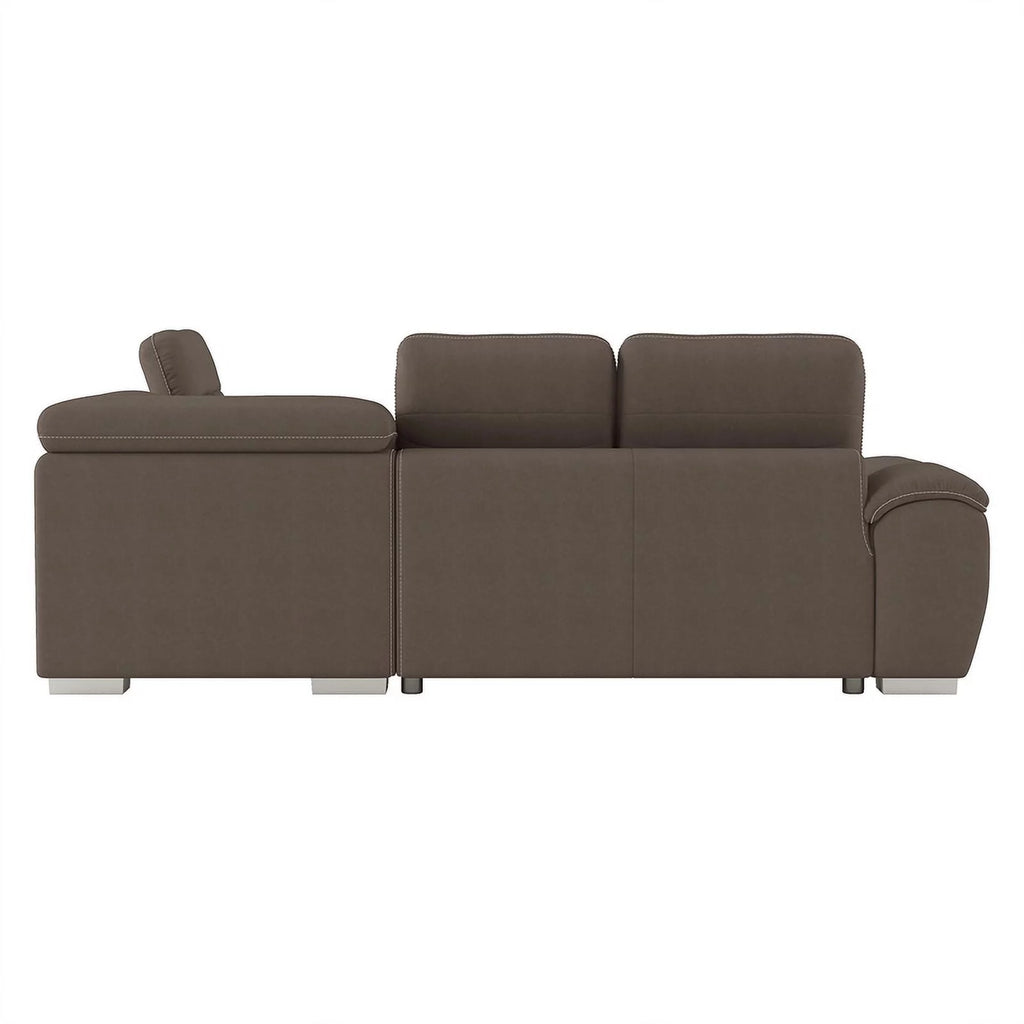 Microfiber Sectional with Pull Out Bed and Ottoman E454