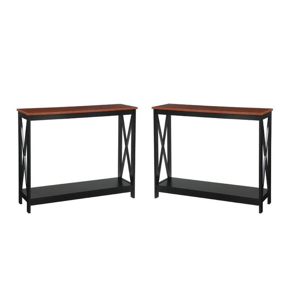2 Piece Wood Console Table Set I211