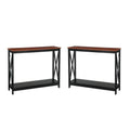2 Piece Wood Console Table Set I211