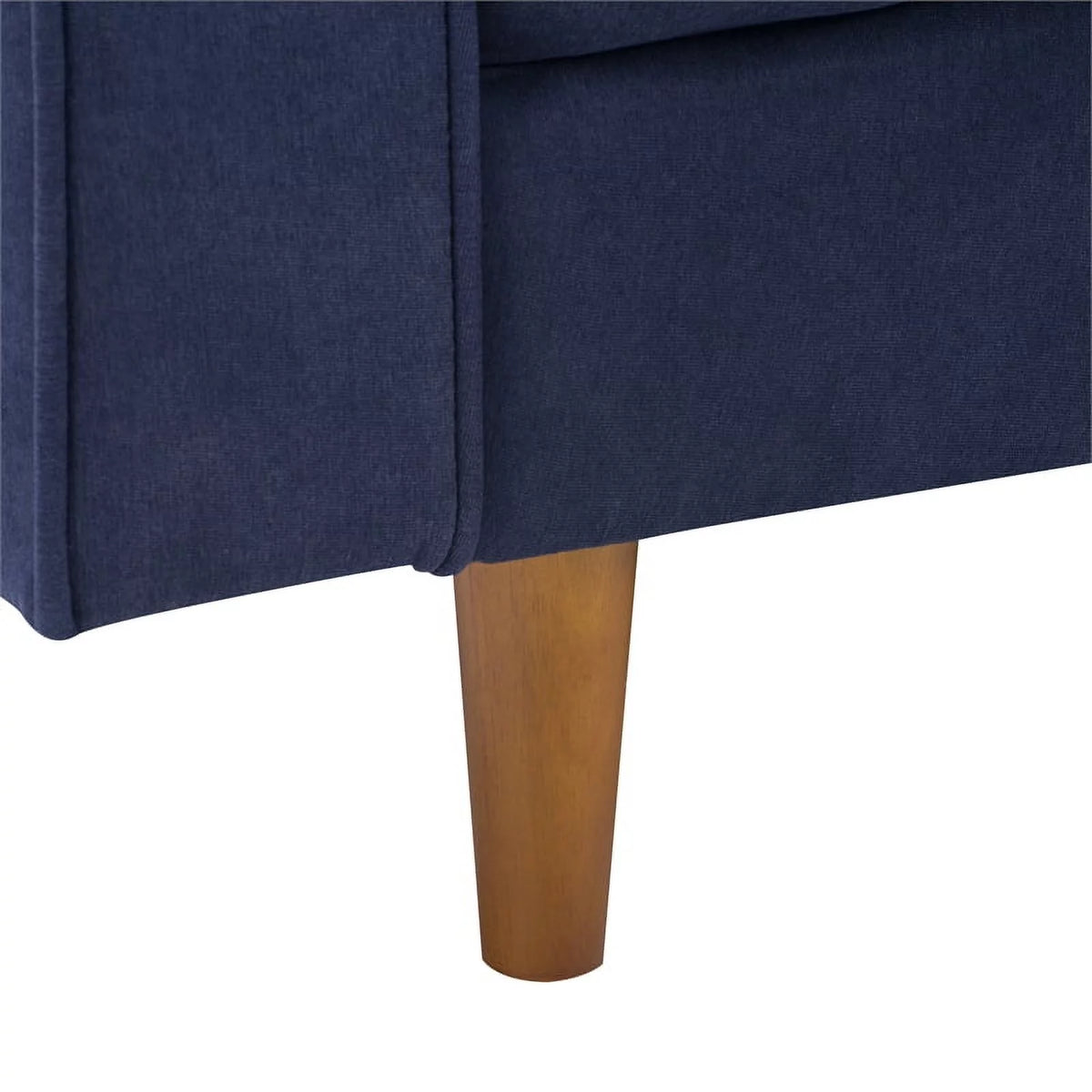 Navy Blue Fabric Upholstered Loveseat F717213