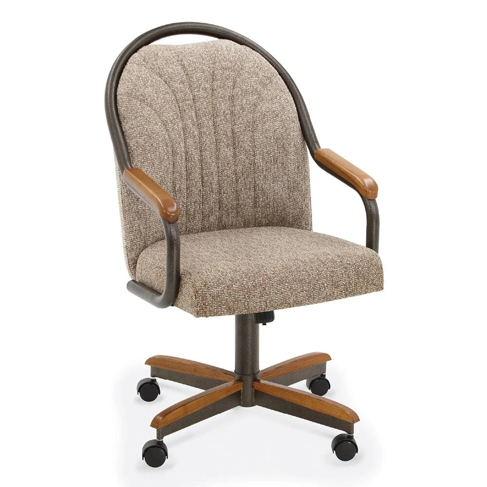 Chestnut Finish Dining Chairs Set of 2 L615