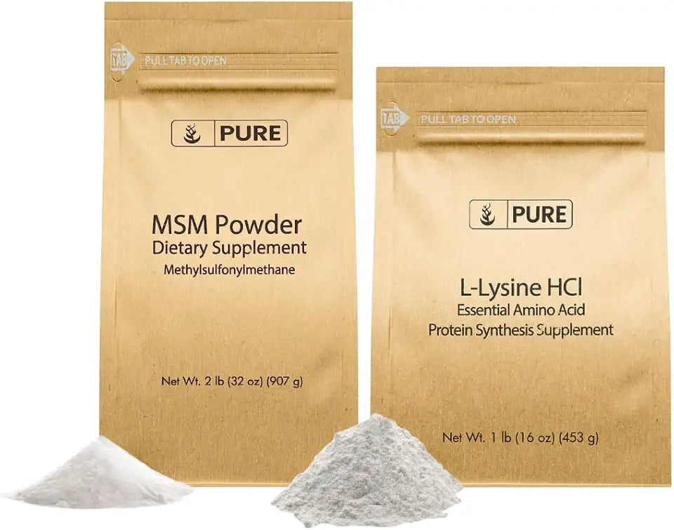 L-Lysine HCI and MSM Powder Dietary Supplement R820324