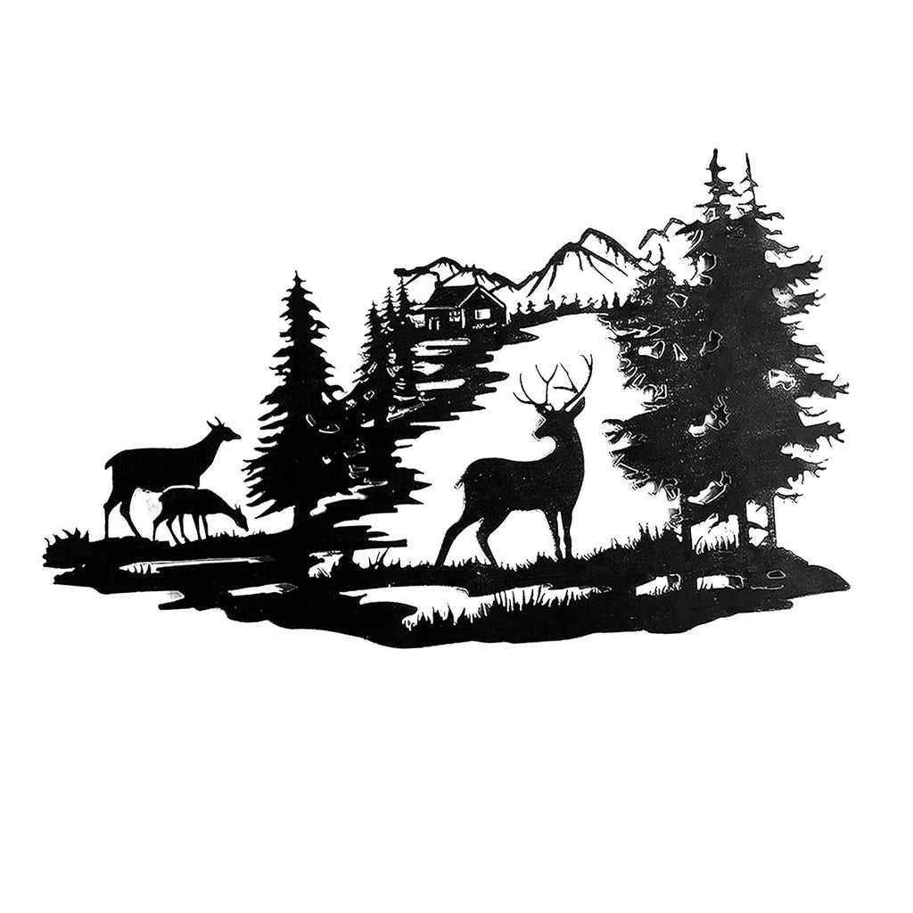 Metal Deer Wall Art Decor T38232