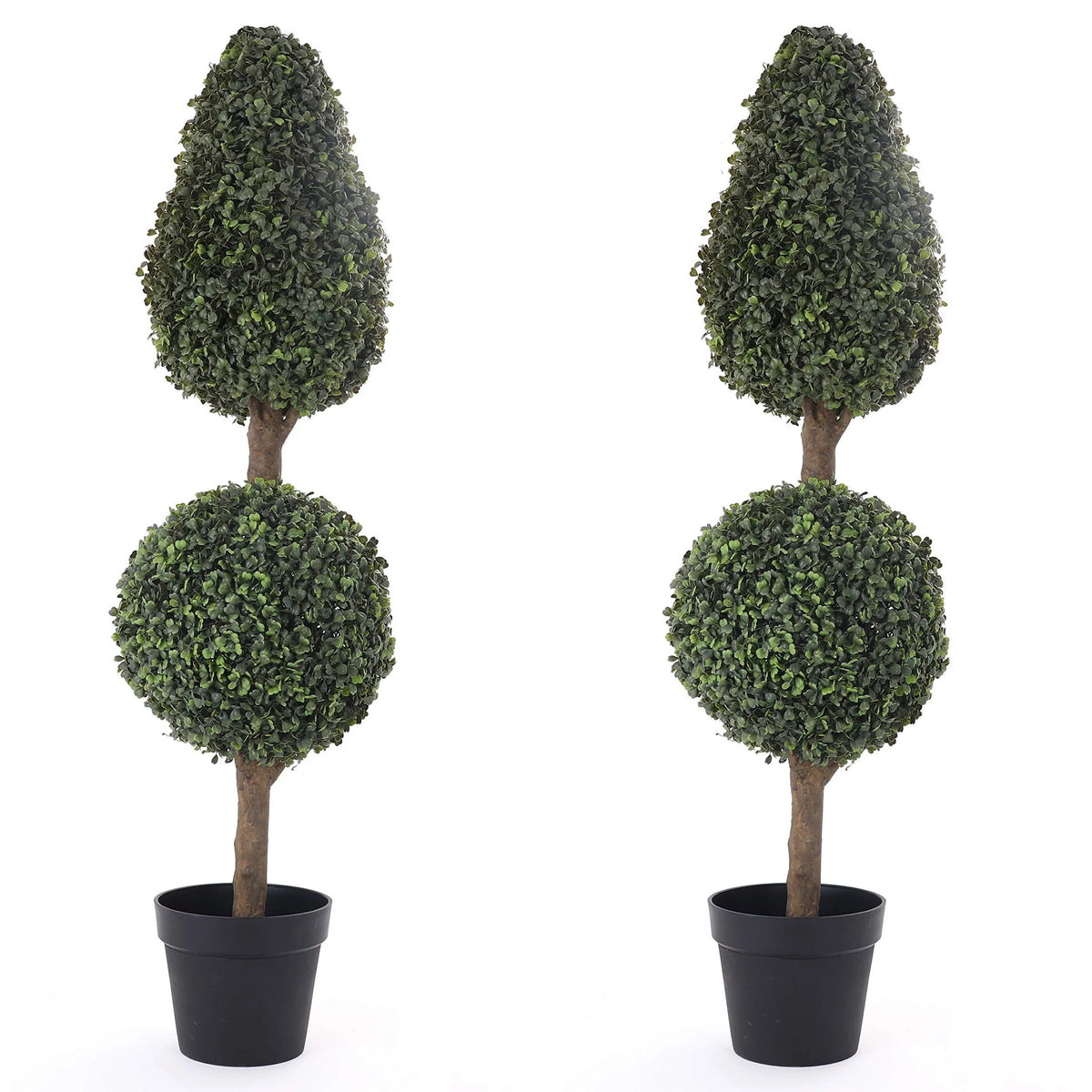 Artificial 4' Topiary Ball Tree 2 Pack L81097