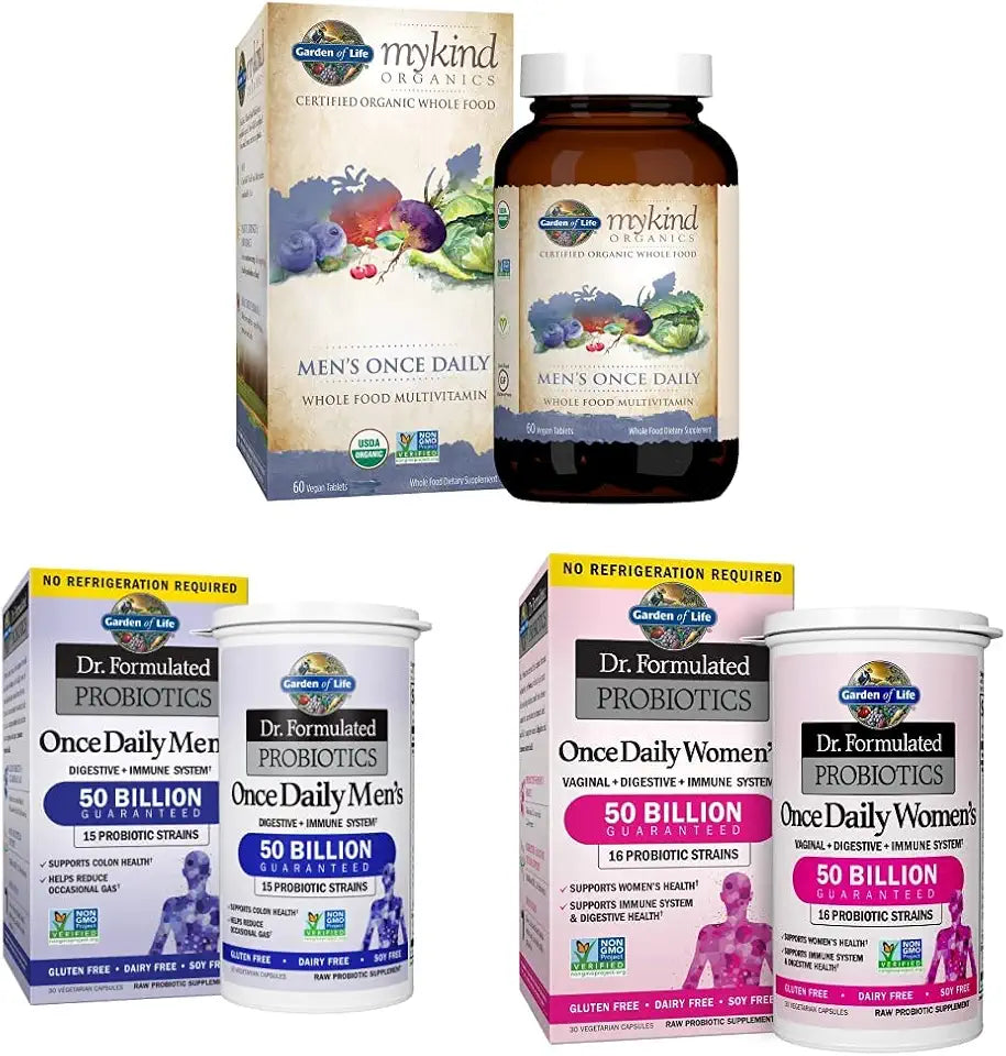 Vegan Multivitamin and Probiotics 60 Count, 30 Capsules Q557