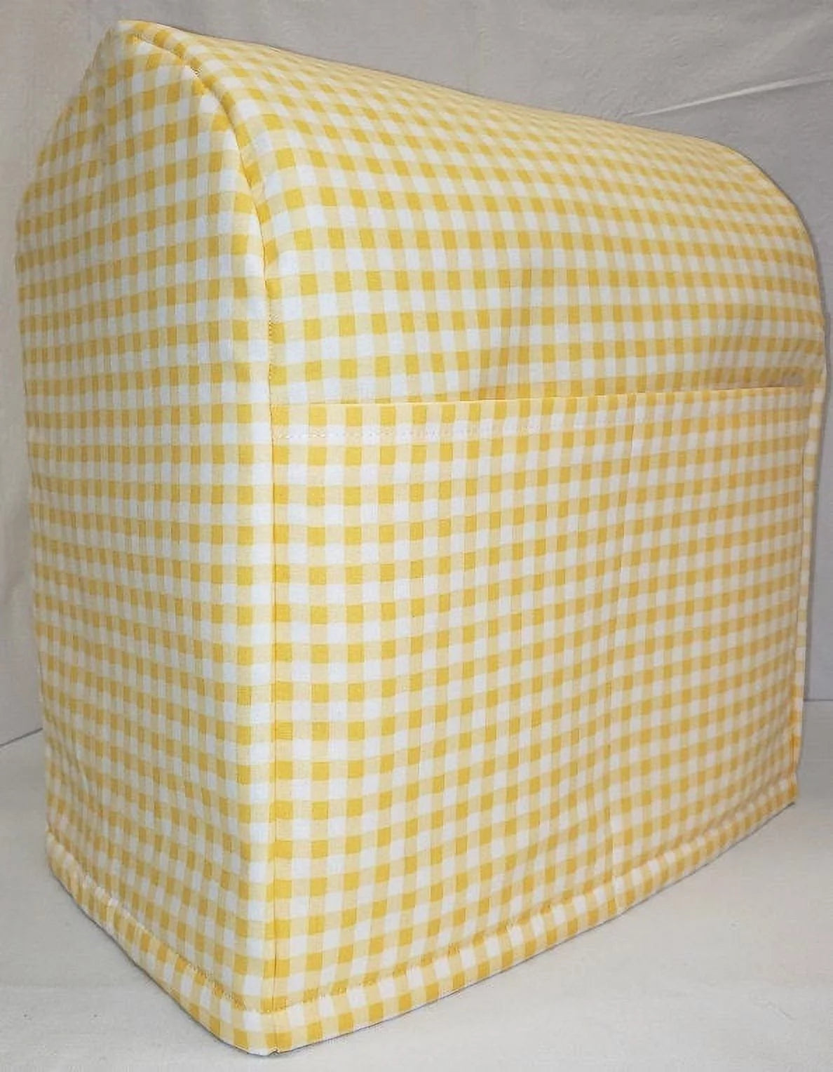 Yellow & White Checked Gingham Stand Mixer Cover H82684