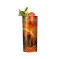 14 oz Clear Crystal Cut High Ball Plastic Glasses 48ct G9718