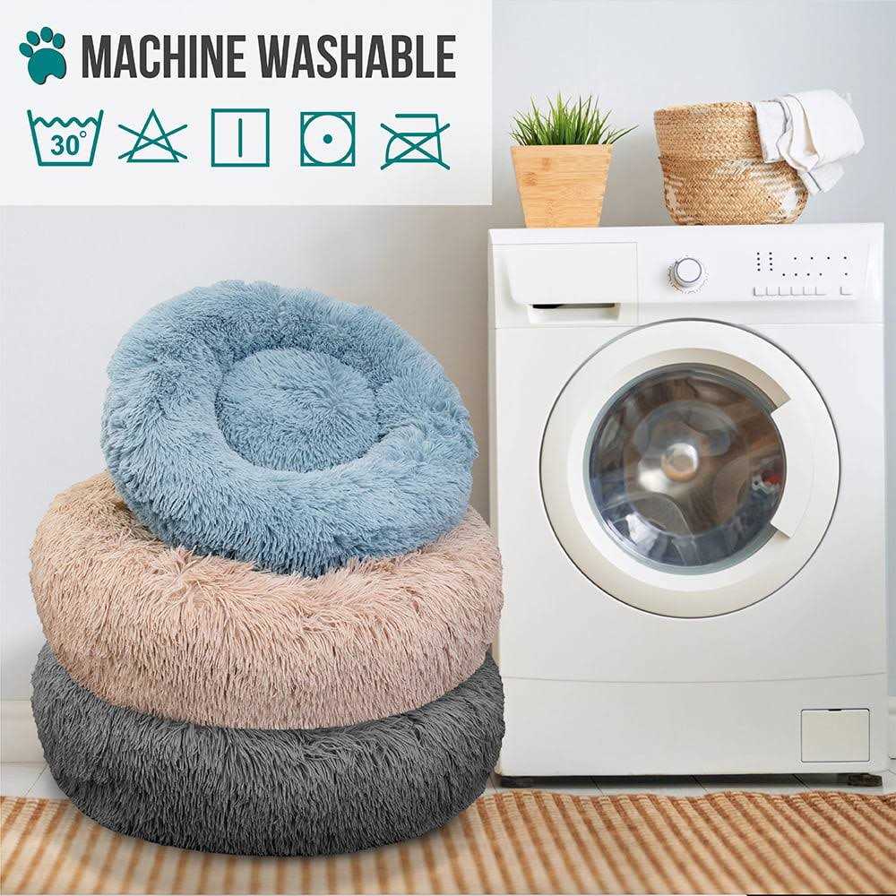Round Washable Calming Dog Bed F841660