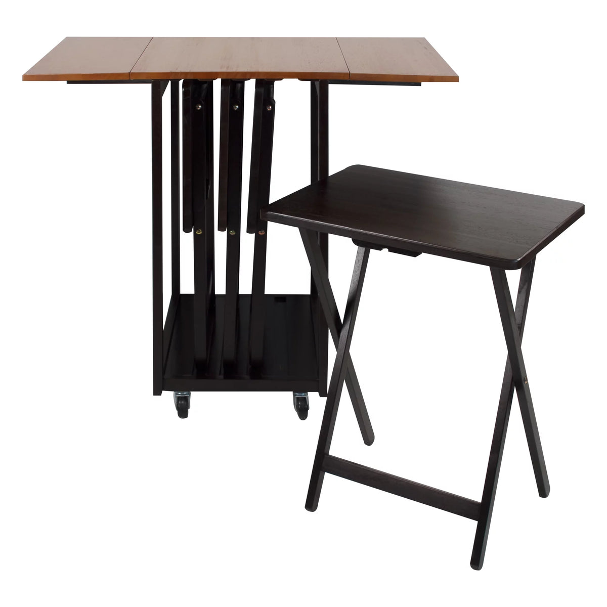 Solid Wood 5-Piece Snack Table Set N31098