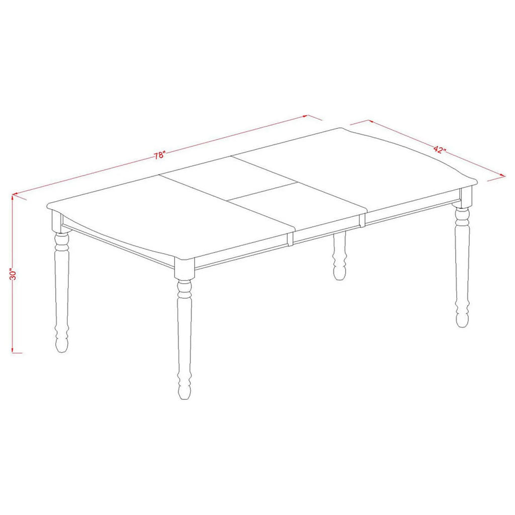 9 Piece Wood Kitchen Table Set J458