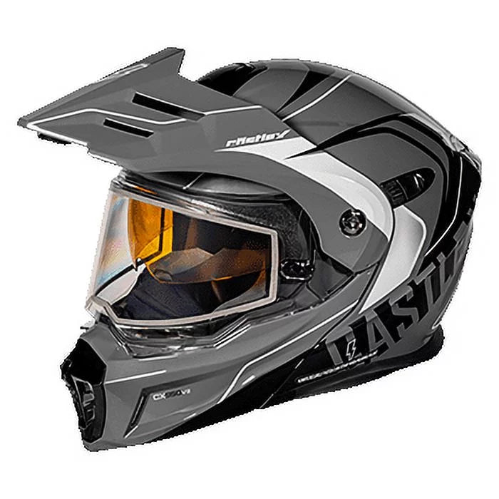 Charcoal-Black Large Modular Dual-Sport Helmet S217