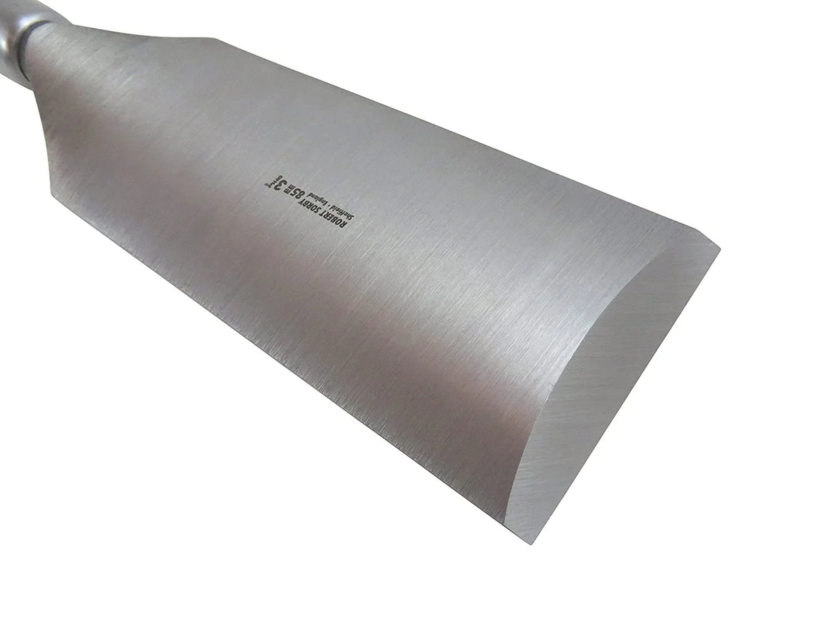 3-3/8" Timber Framing Chisel and Leather Edge Guard, 28" Overall Length N6091