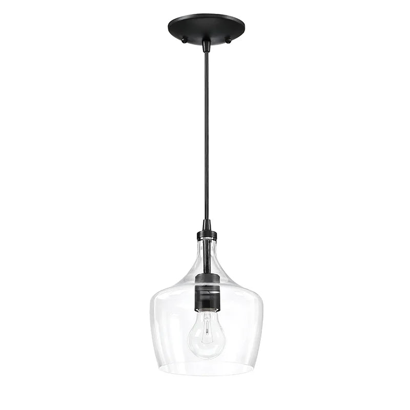 3-Pack Bronze Pendant Lighting with Glass Shade Z9623