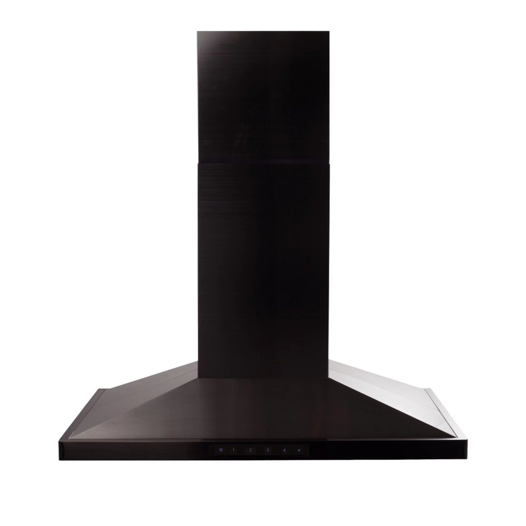 42 in. Black Stainless Steel Island Mount Range Hood H88123