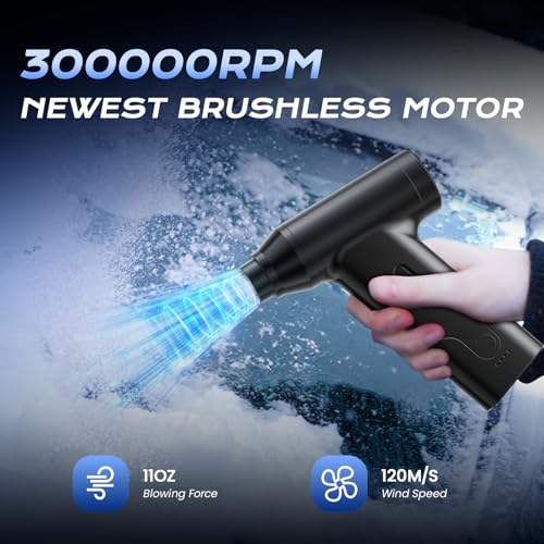 Cordless 300000RPM Rechargeable Air Duster M5258
