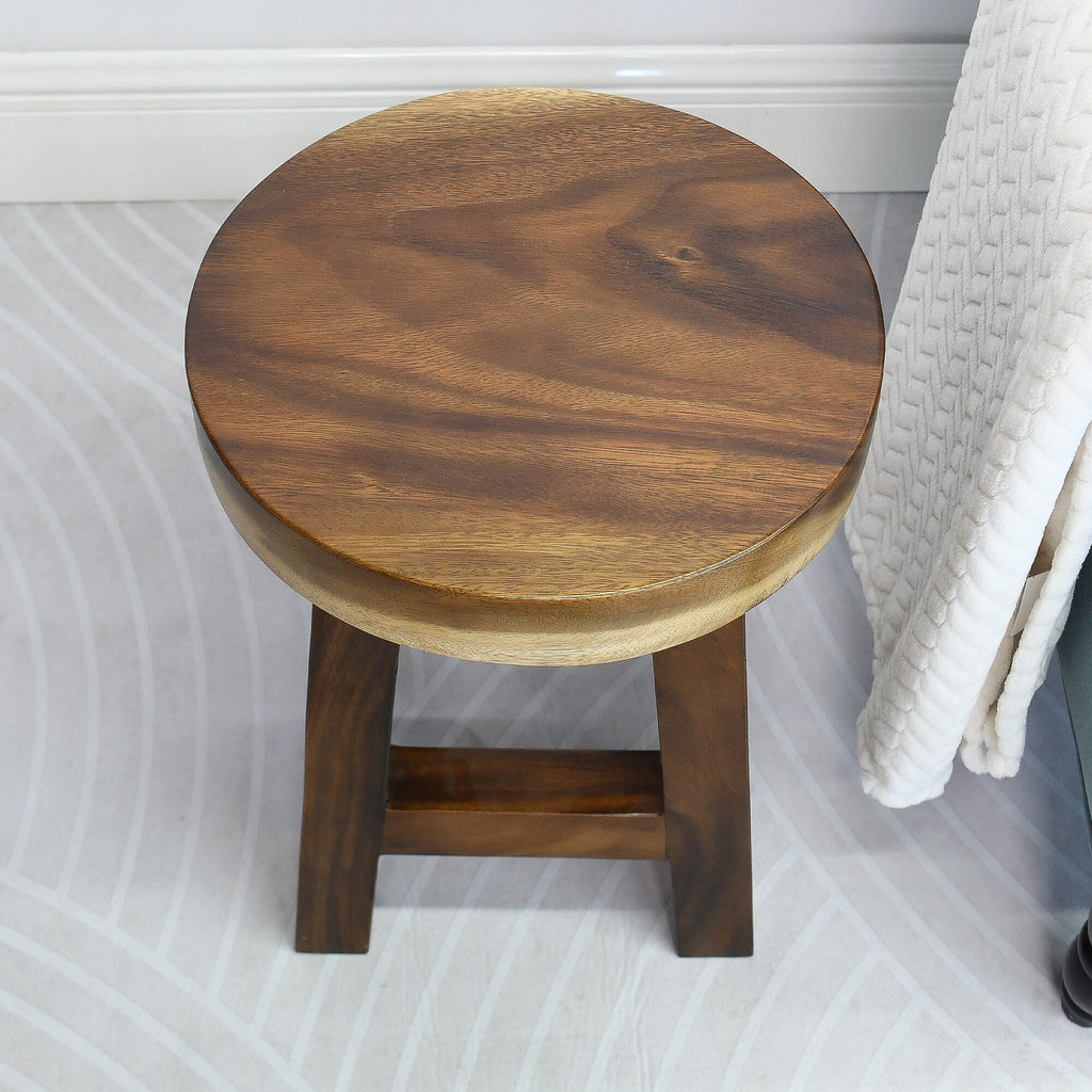 Small Round Wood Stool Side Table H4200