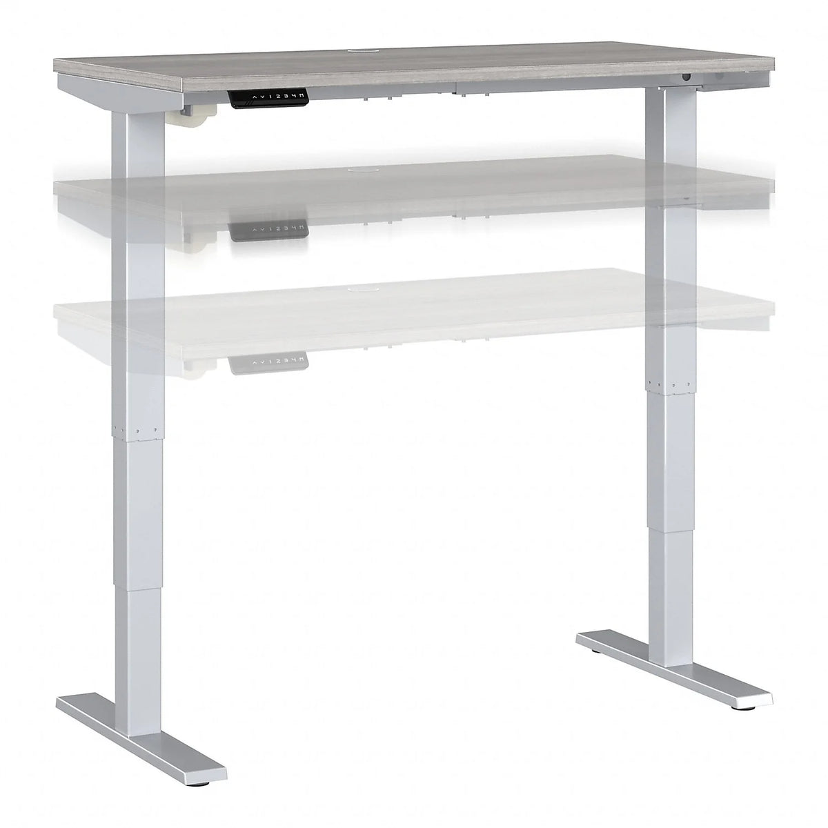 Adjustable Desk in Platinum Gray D8053