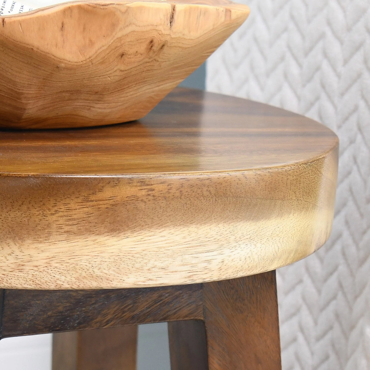 Small Round Wood Stool Side Table H4200