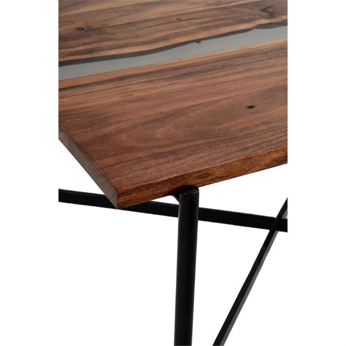 36" Acacia Wood and Acrylic Coffee Table L863912