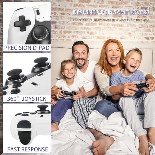 Wireless Retro Gaming Console Built-in 20000+ Classic Games 4K HDMI Plug & Play with Dual 2.4G Wireless Controllers G378901