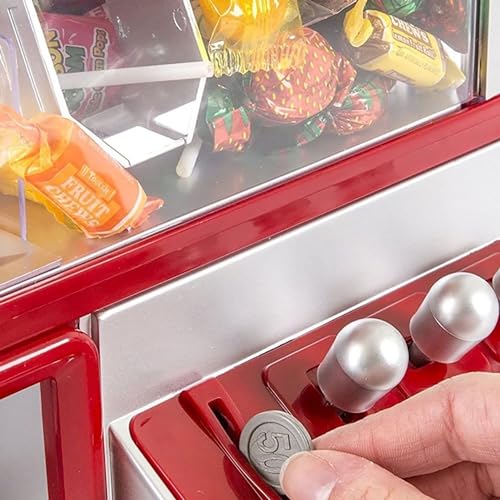 Mini Arcade Claw Machine Game with Lights & Sounds, 14 Inch x 10 Inch, Red I393984