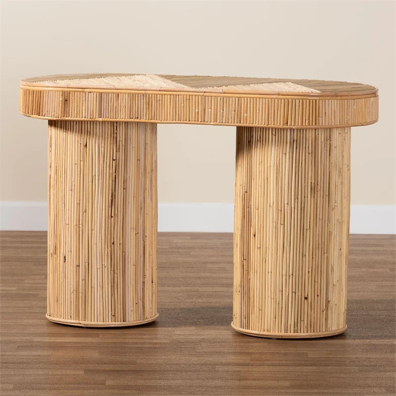 Natural Rattan Console Table T2690