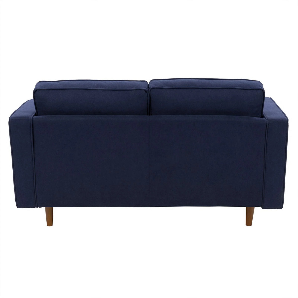 Navy Blue Fabric Upholstered Loveseat F717213