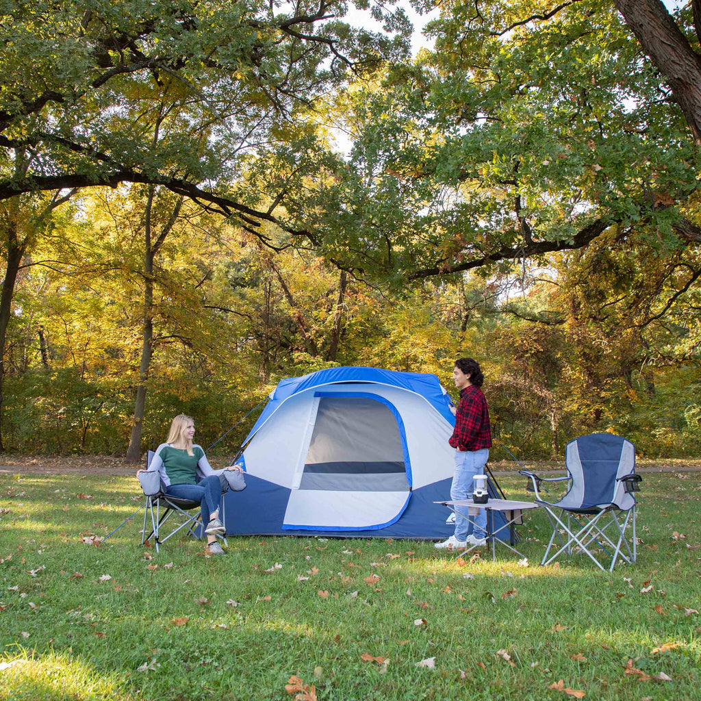 6-Person Instant Cabin Tent with LED Lighted Hub C667