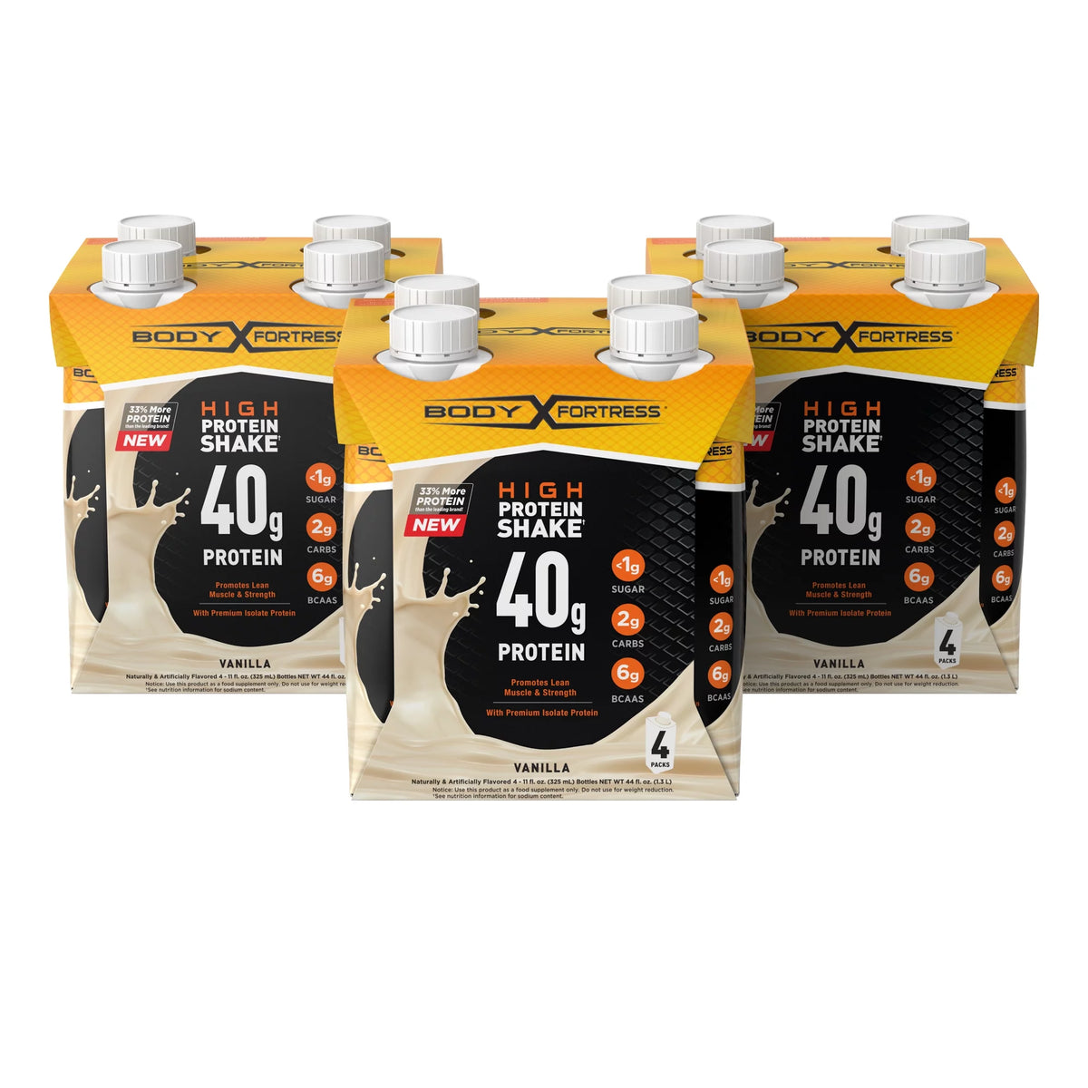 Vanilla Protein Shake 40g Protein 12 Ct W838
