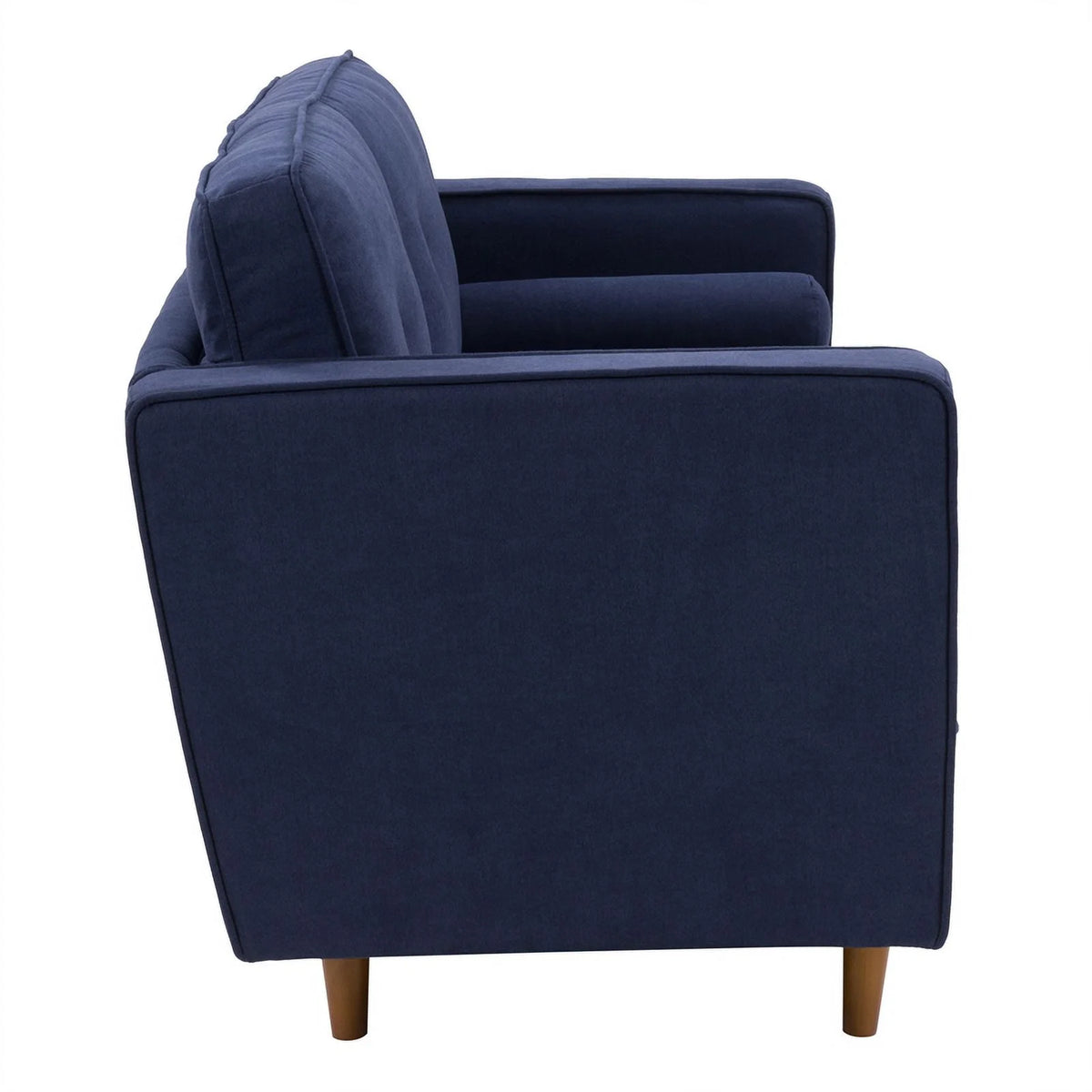 Navy Blue Fabric Upholstered Loveseat F717213