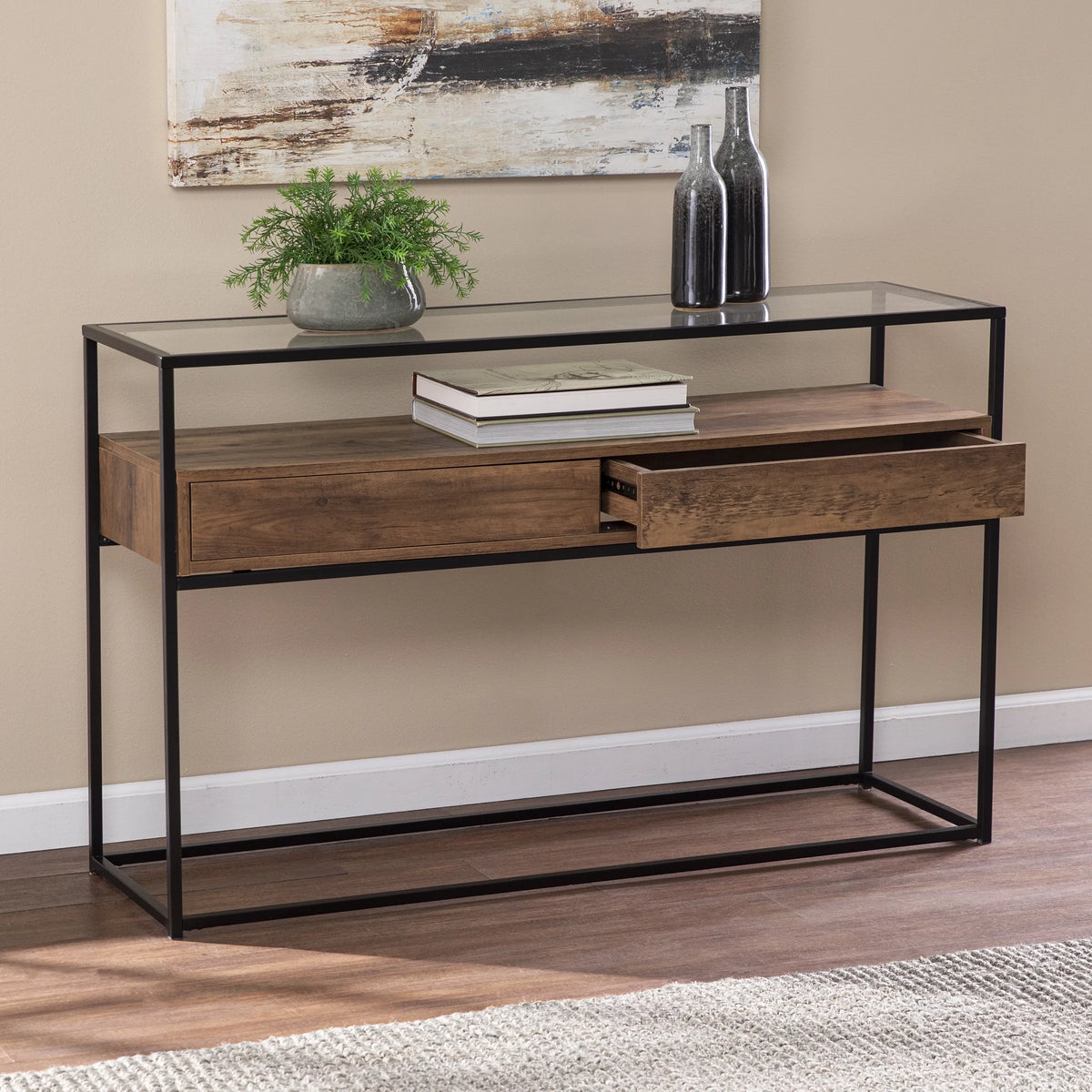 Console Table with Storage W2447