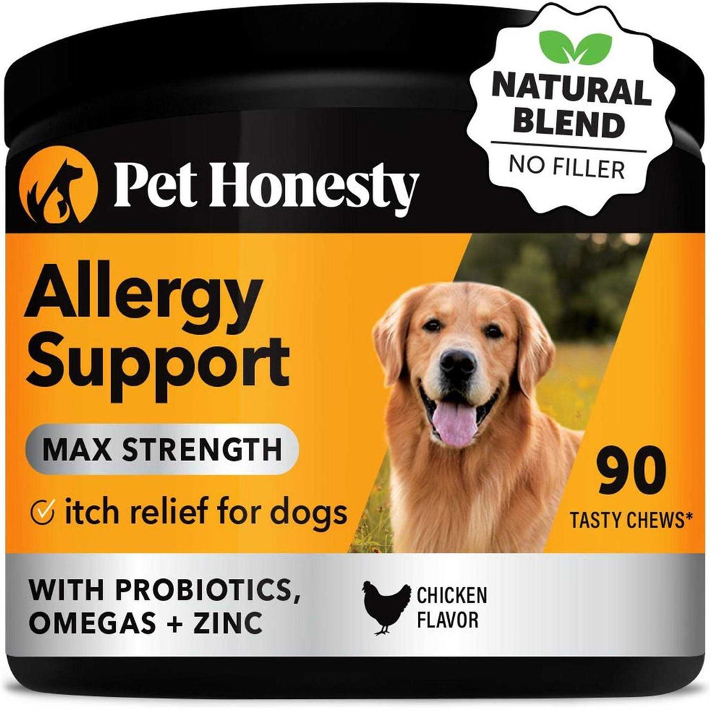 Dog Allergy Support Supplement with Probiotics Omegas and Zinc Q374
