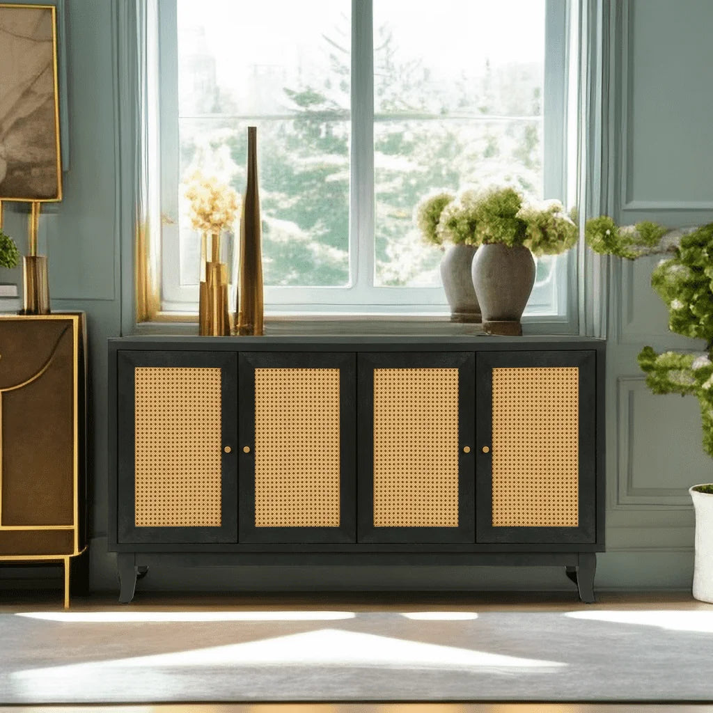 Rattan Sideboard Storage Cabinet M295097