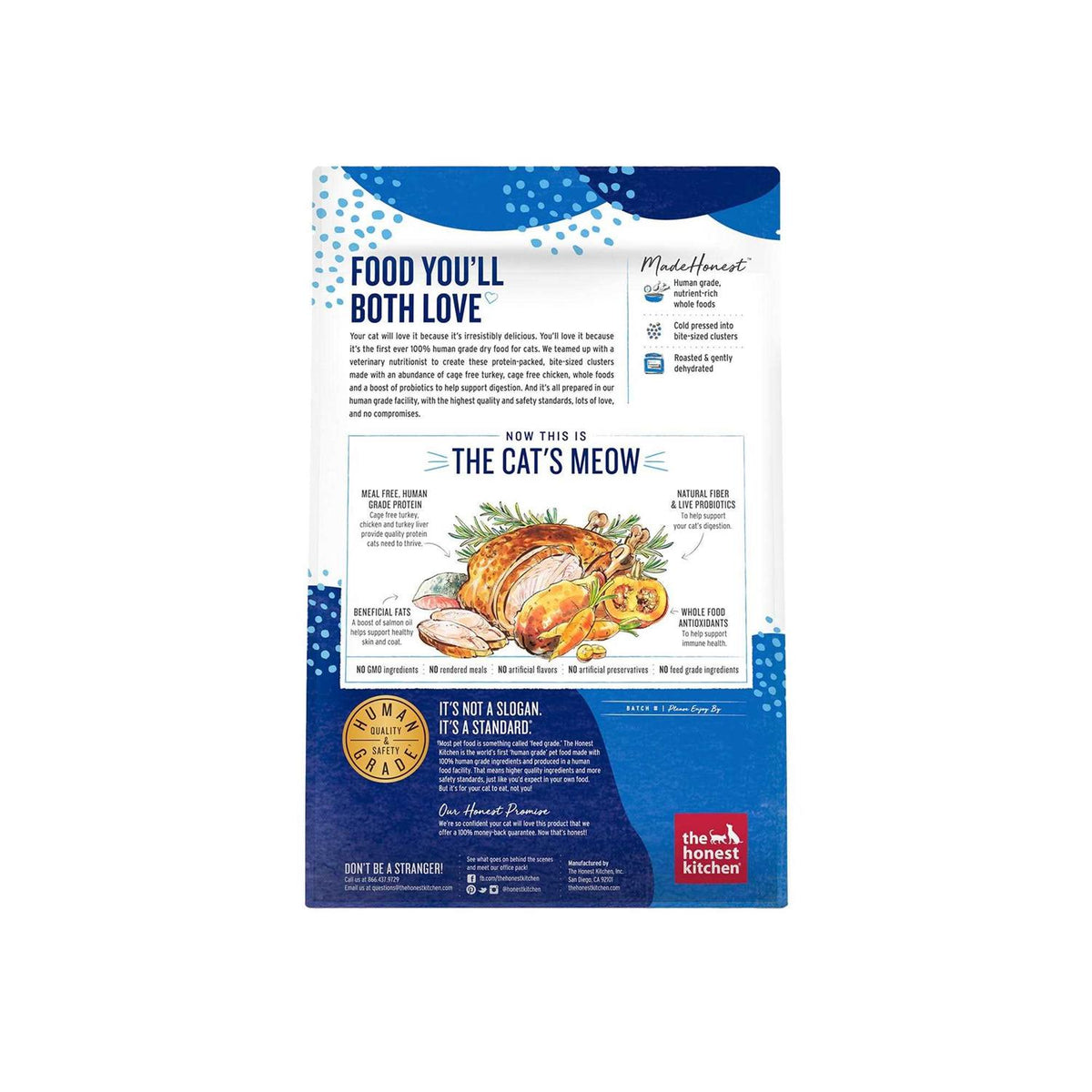 Grain-Free Turkey Chicken Dry Cat Food U654
