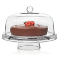 6-in-1 Glass Server, Punch Bowl, Chip and Dip Bowl, Cake Stand Y5381
