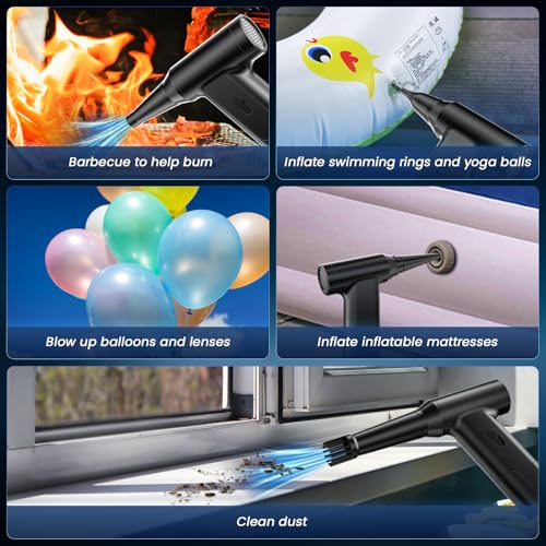 Cordless 300000RPM Rechargeable Air Duster M5258