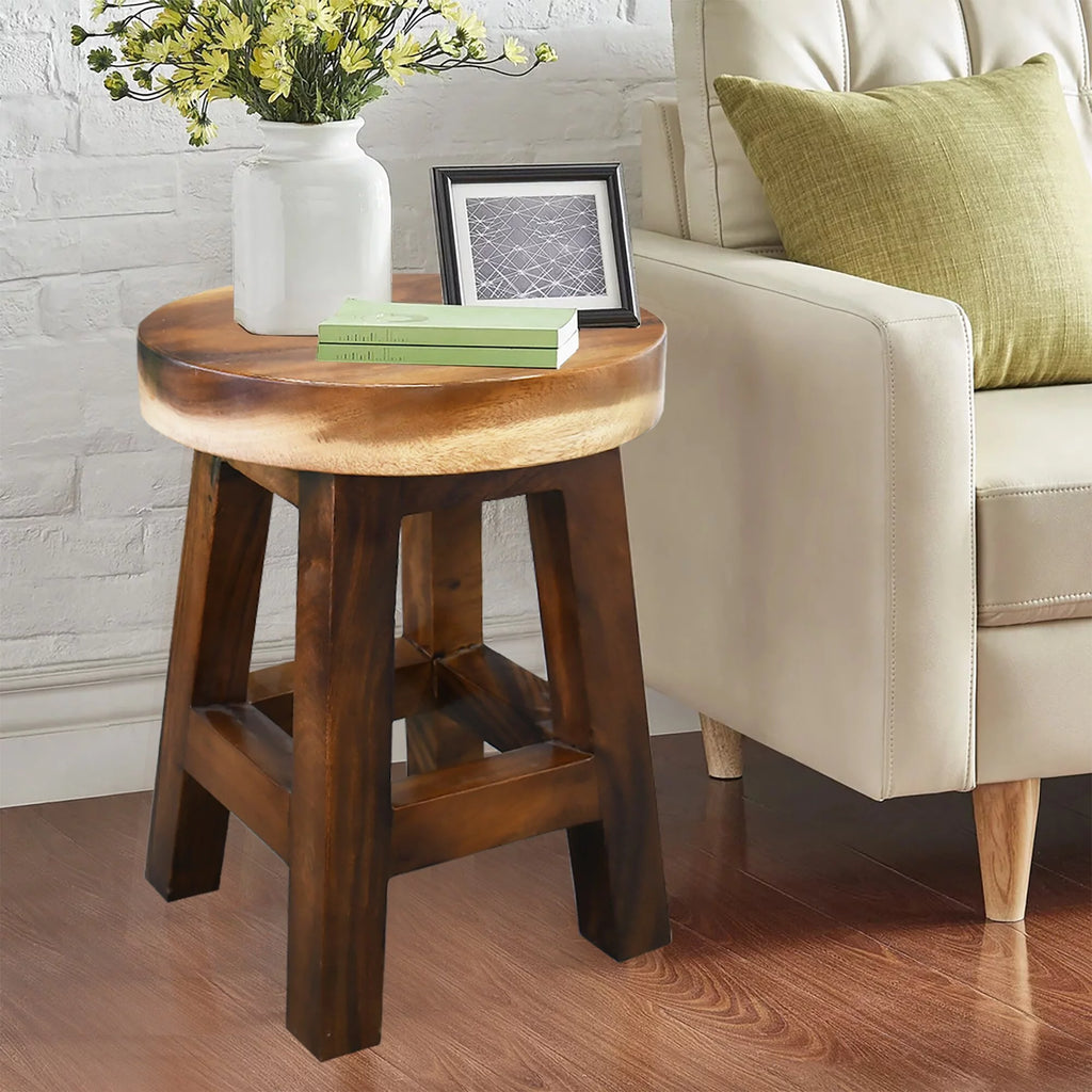 Small Round Wood Stool Side Table H4200