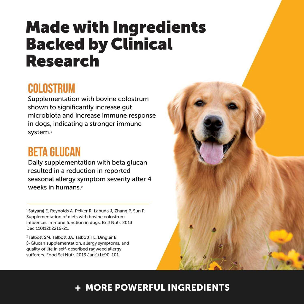 Dog Allergy Support Supplement with Probiotics Omegas and Zinc Q374